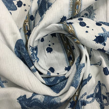 Load image into Gallery viewer, Dainty Home 100% Cotton Printed Marine Designed 70" x 72" Shower Curtain