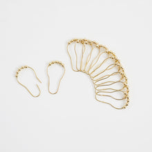 Load image into Gallery viewer, Dainty Home Clarissa Linen Textured Metallic Fabric Shower Curtain with 12 Matching Hooks 70" x 72"