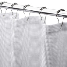 Load image into Gallery viewer, Dainty Home Piazza 100% Cotton Textured Waffle Weaved Solid Cotton Fabric 70" x 72" Shower Curtain