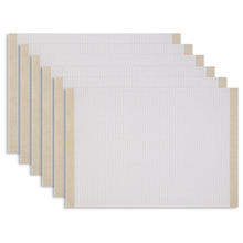 Load image into Gallery viewer, Dainty Home Rodeo Reversible Woven Vinyl Rectangular Placemats with Metallic Weave, Set of 6