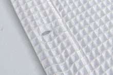 Load image into Gallery viewer, Dainty Home Piazza 100% Cotton Textured Waffle Weaved Solid Cotton Fabric 70" x 72" Shower Curtain