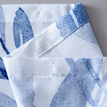 Load image into Gallery viewer, Dainty Home Blue Florals Printed Fabric 3D Designed Textured Fabric Shower Curtain 70" x 72"