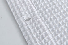 Load image into Gallery viewer, Dainty Home Piazza 100% Cotton Textured Waffle Weaved Solid Cotton Fabric 70" x 72" Shower Curtain