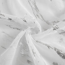 Load image into Gallery viewer, Dainty Home Chloe Linen Textured Metallic Fabric Shower Curtain with 12 Matching Hooks 70" x 72"