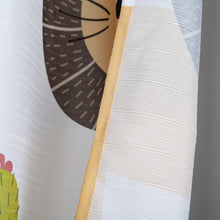 Load image into Gallery viewer, Dainty Home Safari 3D Textured Fabric Shower Curtain with 12 Metal Rollerball Hooks, 70" x 72"