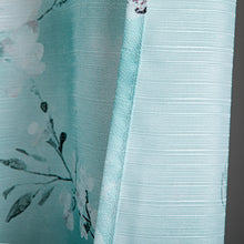 Load image into Gallery viewer, Dainty Home Cascading Florals 3D Textured Fabric Shower Curtain with 12 Metal Rollerball Hooks, 70" x 72"