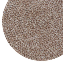Load image into Gallery viewer, Dainty Home Starlight 15" Round Woven Placemats with Sequin Detail, Set of 6 – Durable & Reversible