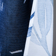 Load image into Gallery viewer, Dainty Home Blue Florals Printed Fabric 3D Designed Textured Fabric Shower Curtain 70" x 72"