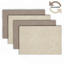 Load image into Gallery viewer, Dainty Home Amalfi Faux Leather Reversible 2 Pattern 12" x 18" Rectangular Placemat Set