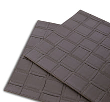 Load image into Gallery viewer, Dainty Home Bostonian Premium Vegan Leather Reversible 2 Pattern 12" x 18" Rectangular Placemat Set Of 4