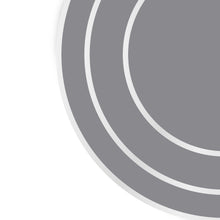 Load image into Gallery viewer, Dainty Home Concentric Foil Printed Geometric Designed Thick Cork Textured 15" x 15" Round Placemats