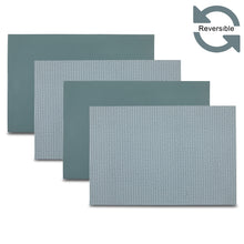Load image into Gallery viewer, Dainty Home Exeter Premium Vegan Leather Reversible 2 Pattern 12" x 18" Rectangular Placemat Set Of 4