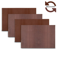 Load image into Gallery viewer, Dainty Home Lucerne Premium Vegan Patent Leather Reversible 2 Pattern 12" x 18" Rectangular Placemat Set Of 4