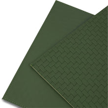 Load image into Gallery viewer, Dainty Home Lausanne Premium Vegan Leather Reversible 2 Pattern 12" x 18" Rectangular Placemat Set Of 4