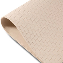 Load image into Gallery viewer, Dainty Home Lausanne Premium Vegan Leather Reversible 2 Pattern 12" x 18" Rectangular Placemat Set Of 4