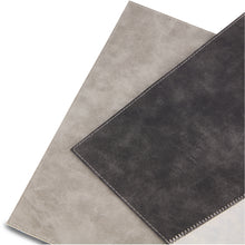 Load image into Gallery viewer, Dainty Home Milano Premium Vegan Leather Reversible 2 Pattern 12" x 18" Rectangular Placemat Set Of 4