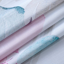 Load image into Gallery viewer, Dainty Home Spring Bloom 3D Textured Fabric Shower Curtain with 12 Metal Rollerball Hooks, 70" x 72"