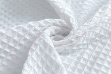 Load image into Gallery viewer, Dainty Home Piazza 100% Cotton Textured Waffle Weaved Solid Cotton Fabric 70" x 72" Shower Curtain