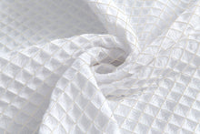 Load image into Gallery viewer, Dainty Home Piazza 100% Cotton Textured Waffle Weaved Solid Cotton Fabric 70" x 72" Shower Curtain