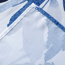 Load image into Gallery viewer, Dainty Home Blue Florals Printed Fabric 3D Designed Textured Fabric Shower Curtain 70" x 72"