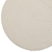 Load image into Gallery viewer, Dainty Home Boucle 15" Round Woven Placemats Set of 6 - Durable, Reversible & Non-Slip Table Mats