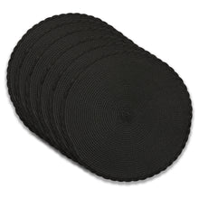 Load image into Gallery viewer, Dainty Home Braided 15" Round Woven Placemats Set of 6 - Durable, Reversible & Non-Slip Table Mats