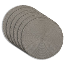 Load image into Gallery viewer, Dainty Home Braided 15" Round Woven Placemats Set of 6 - Durable, Reversible & Non-Slip Table Mats