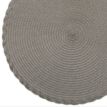 Load image into Gallery viewer, Dainty Home Braided 15" Round Woven Placemats Set of 6 - Durable, Reversible & Non-Slip Table Mats