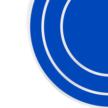 Load image into Gallery viewer, Dainty Home Concentric Foil Printed Geometric Designed Thick Cork Textured 15" x 15" Round Placemats