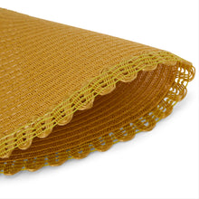 Load image into Gallery viewer, Dainty Home Chantilly 15" Round Woven Placemats Set of 6 - Durable, Reversible & Non-Slip Table Mats