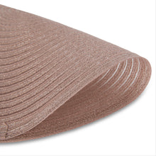 Load image into Gallery viewer, Dainty Home Lurex 15" Round Woven Placemats Set of 6 - Durable, Reversible & Non-Slip Table Mats