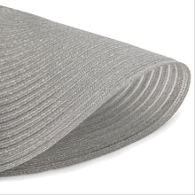 Load image into Gallery viewer, Dainty Home Lurex 15" Round Woven Placemats Set of 6 - Durable, Reversible & Non-Slip Table Mats