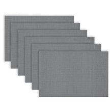 Load image into Gallery viewer, Dainty Home Natural Shimmer Woven Lurex Textilene Crossweave With Embedded Lurex Reversible 13" x 19" Rectangular Placemats