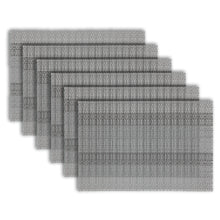 Load image into Gallery viewer, Dainty Home Yorkshire Woven Texteline Textured Design Reversible 12" x 18" Rectangular Placemats Set of 6
