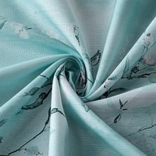 Load image into Gallery viewer, Dainty Home Cascading Florals 3D Textured Fabric Shower Curtain with 12 Metal Rollerball Hooks, 70" x 72"