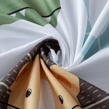 Load image into Gallery viewer, Dainty Home Safari 3D Textured Fabric Shower Curtain with 12 Metal Rollerball Hooks, 70" x 72"