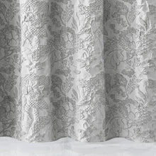 Load image into Gallery viewer, Dainty Home Anais Heavy Sculpted Jacquard Floral Textured Polyester Fabric Shower Curtain, 72" x 72"