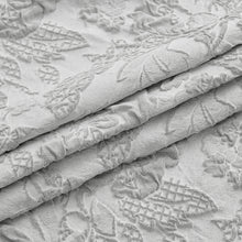 Load image into Gallery viewer, Dainty Home Anais Heavy Sculpted Jacquard Floral Textured Polyester Fabric Shower Curtain, 72" x 72"