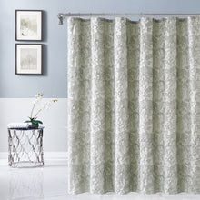 Load image into Gallery viewer, Dainty Home Anais Heavy Sculpted Jacquard Floral Textured Polyester Fabric Shower Curtain, 72" x 72"