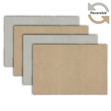 Load image into Gallery viewer, Dainty Home Amalfi Faux Leather Reversible 2 Pattern 12" x 18" Rectangular Placemat Set