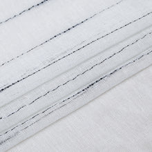 Load image into Gallery viewer, Dainty Home Lisa 3D Linen Textured Weaved Linen Look Striped Designed Fabric Shower Curtain