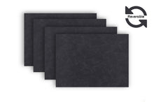 Load image into Gallery viewer, Dainty Home Sorento Faux Leather Reversible 2 Pattern 12&quot; x 18&quot; Rectangular Placemat Set Of 4
