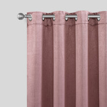 Load image into Gallery viewer, Dainty Home Brookville Textured 100% Blackout Luxurious Metallic Sheen Thermal Insulated Grommet Single Panel