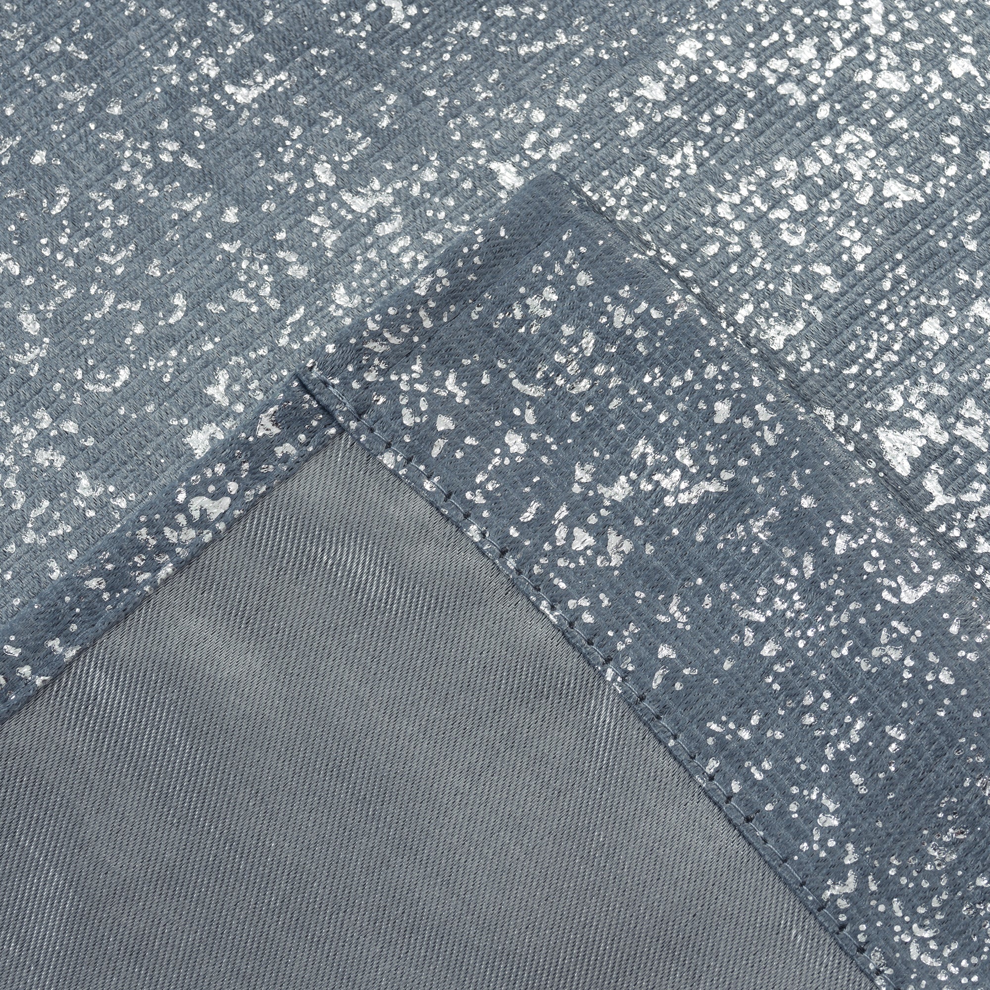 Dainty Home Artistic 3D Lurex Textured Thermal Insulated Blackout Grommet Panel Pair