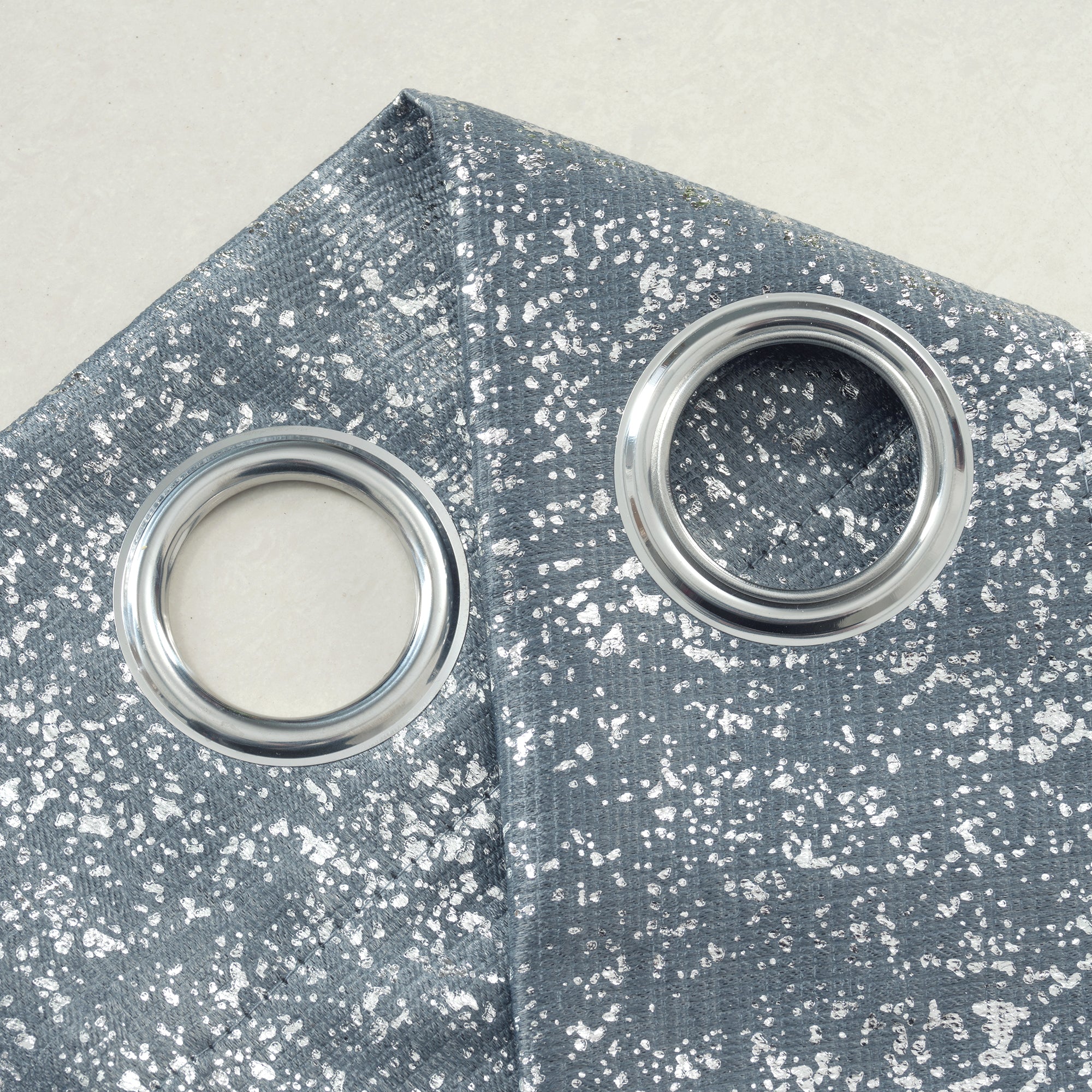 Dainty Home Artistic 3D Lurex Textured Thermal Insulated Blackout Grommet Panel Pair