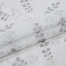 Load image into Gallery viewer, Dainty Home Clarissa Linen Textured Metallic Fabric Shower Curtain with 12 Matching Hooks 70" x 72"