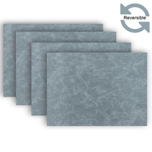 Load image into Gallery viewer, Dainty Home Sorento Faux Leather Reversible 2 Pattern 12" x 18" Rectangular Placemat Set Of 4