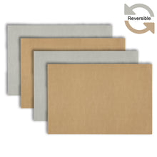 Load image into Gallery viewer, Dainty Home Florence Faux Leather Reversible 2 Color 12" x 18" Rectangular Placemat Set