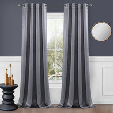 Load image into Gallery viewer, Dainty Home Brookville Textured 100% Blackout Luxurious Metallic Sheen Thermal Insulated Grommet Single Panel
