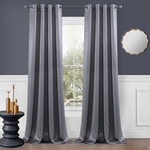Load image into Gallery viewer, Dainty Home Brookville Textured 100% Blackout Luxurious Metallic Sheen Thermal Insulated Grommet Single Panel